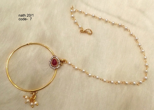 Copper Alloy Nath Nose Ring