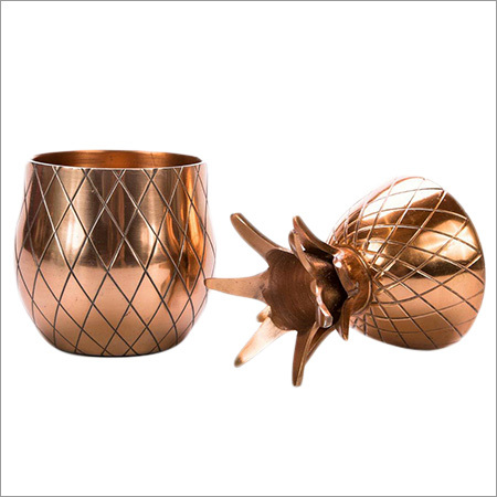 Copper Pineapple Shot Glass Set