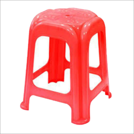 Red Plastic Stool