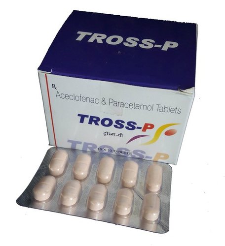 Tross-P Tablet (Aceclofenac IP 100mg + Paracetamol IP 500mg)