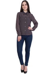 Ladies Formal Shirts - Poly Georgette, Bust Size 889 Mm, Hip Size 939.8 Mm, Length 635 Mm, Full Sleeves, Waist Size 33, Xs To Xl Size Range