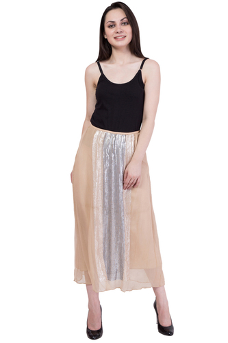 Ladies Partywear Skirt Decoration Material: Beads
