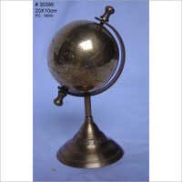 Brass Metal Globe - Premium Quality Brass, Antique Imitation Style, Golden Color | Durable, Easy To Clean, Rust Proof