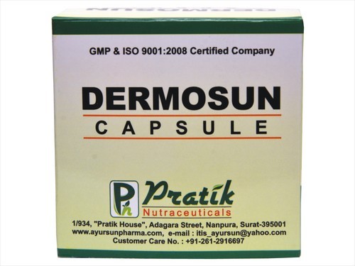 Ayurvedic Capsule For Skin Disease-Dermosun Cap Ayurvedic Capsule For Skin Disease-Dermosun Cap