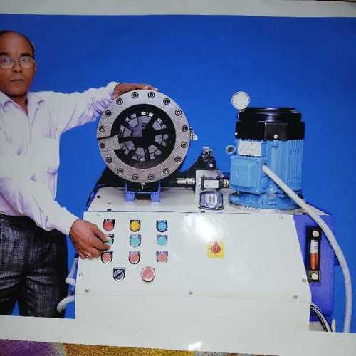 Blue And White Crimping Machine