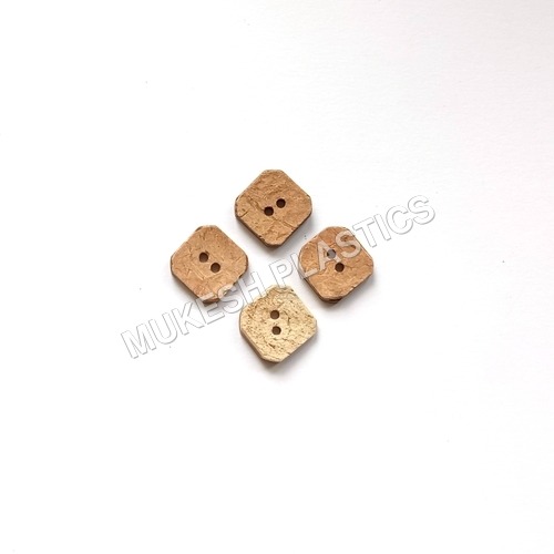 Coconut Shell Square Button