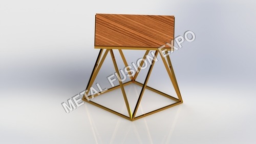Wooden Cum Aluminum Table