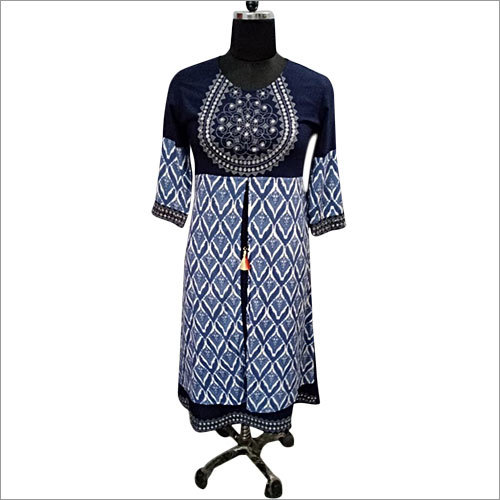 Blue Stylish Designer Kurti