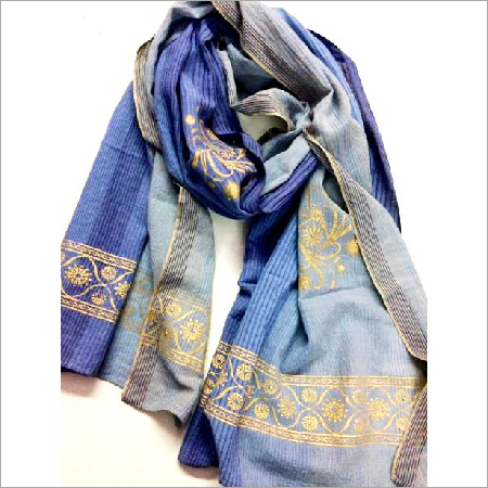 Yarn dye printed cotton Scarf
