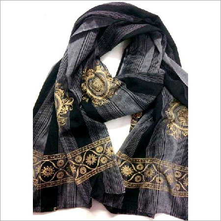 Foil Print cotton Scarf