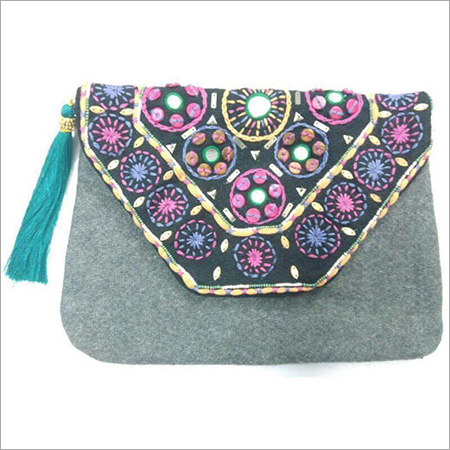 Hand Embroidery Ladies Clutch