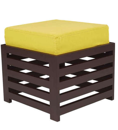 Walnut Lifeestyle Bonnie Stool (Yellow / Walnut)