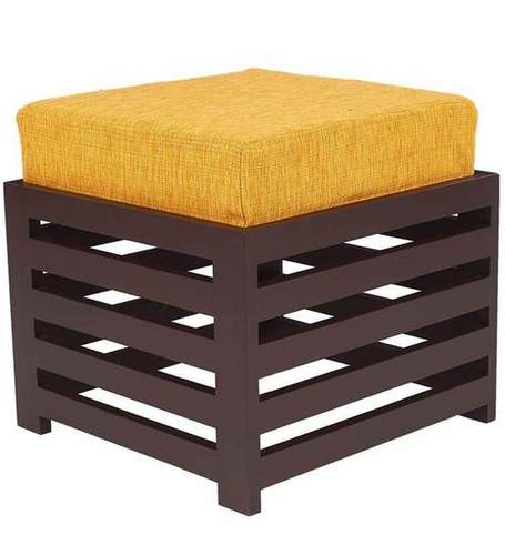 Walnut Lifeestyle Bonnie Stool (Dark Yellow / Walnut)