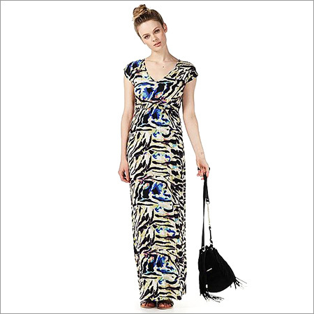 Ladies Digital Print Dress Decoration Material: Paint