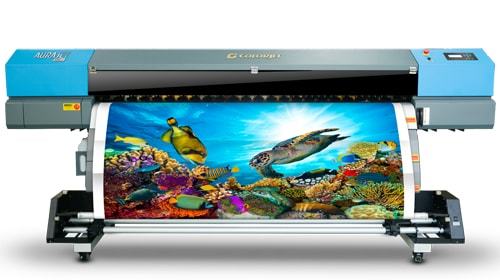 AURAJET II - High-Speed Eco Solvent Printer | 1800 mm Print Width, 18-34 sq. mt/hour Print Speed, 1440 dpi Resolution, RIP Flexi Software