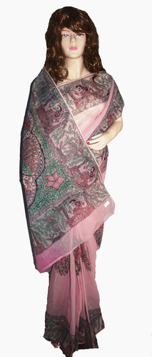 Madhubani Painting On Saree Gender: Unisex