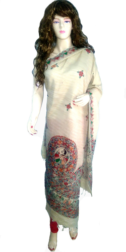 Madhubani Painting Ladies Shawl