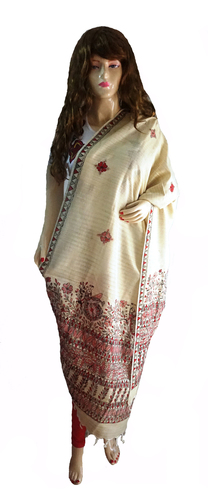 Madhubani Painting Ladies Shawl
