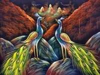 Peacock Bird Painting