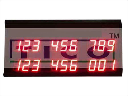 Electronic Number Token Display