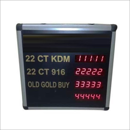Gold Rate Display Board
