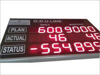Production Status Display Board - Metal, Customizable Dimensions, Red Led, 12v Dc | Adjustable Brightness, Clear Display, Durable Design, Real-time Update