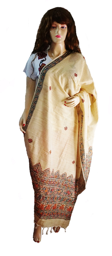 Madhubani Painting Ladies Shawl