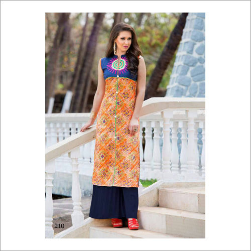 Ladies Collar Trendy Kurti