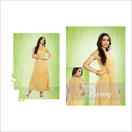 Ladies Indo Western One टुकड़ा Dress