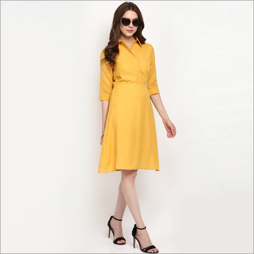 Ladies Cotton Western Dress