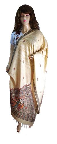 Madhubani Painting Ladies Shawl
