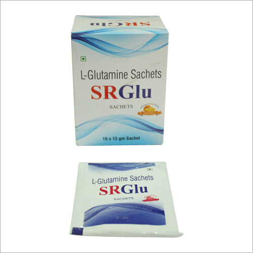 L Glutamine Sachets - 10 x 15gm Blue Powder, Muscle Growth, Brain Health, Athletic Performance, Digestive Aid
