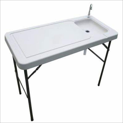 Portable Sink Table - Color: White