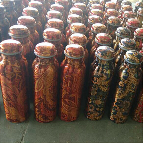 Copper Printed Water Bottle