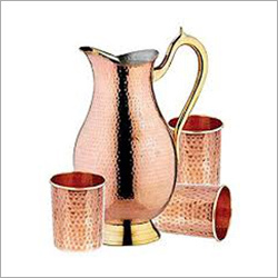 Royal Jug With Hammered Glasses