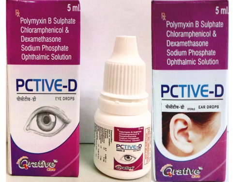 Polymyxin B Sulphate 5000I.U. + Chloramphemicol 5Mg + Dexamethasone 1Mg Ear Drop