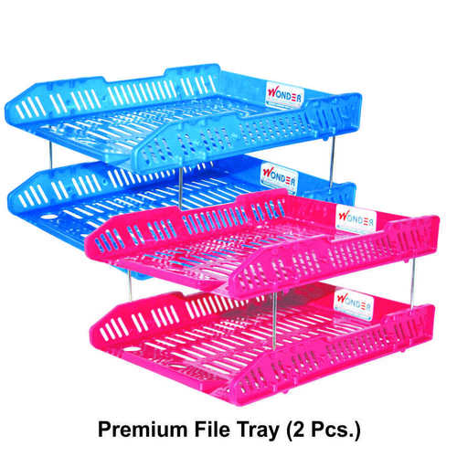 Multi Color Plastic File Tray Premium