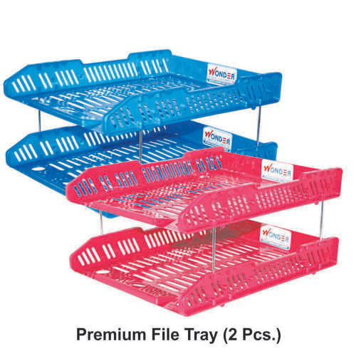 Multi Color Plastic File Tray Premium