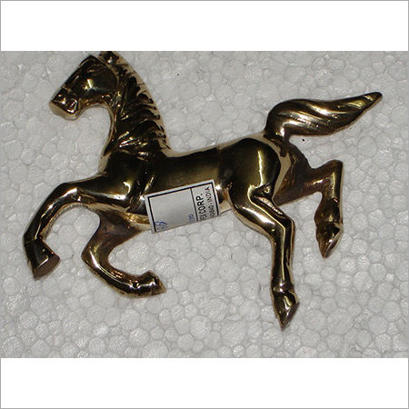 Golden Decorative Brass Horse Figurine