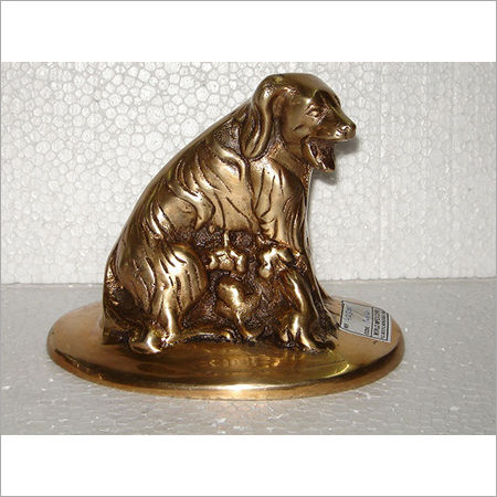 Decorative Brass Dog Figurine