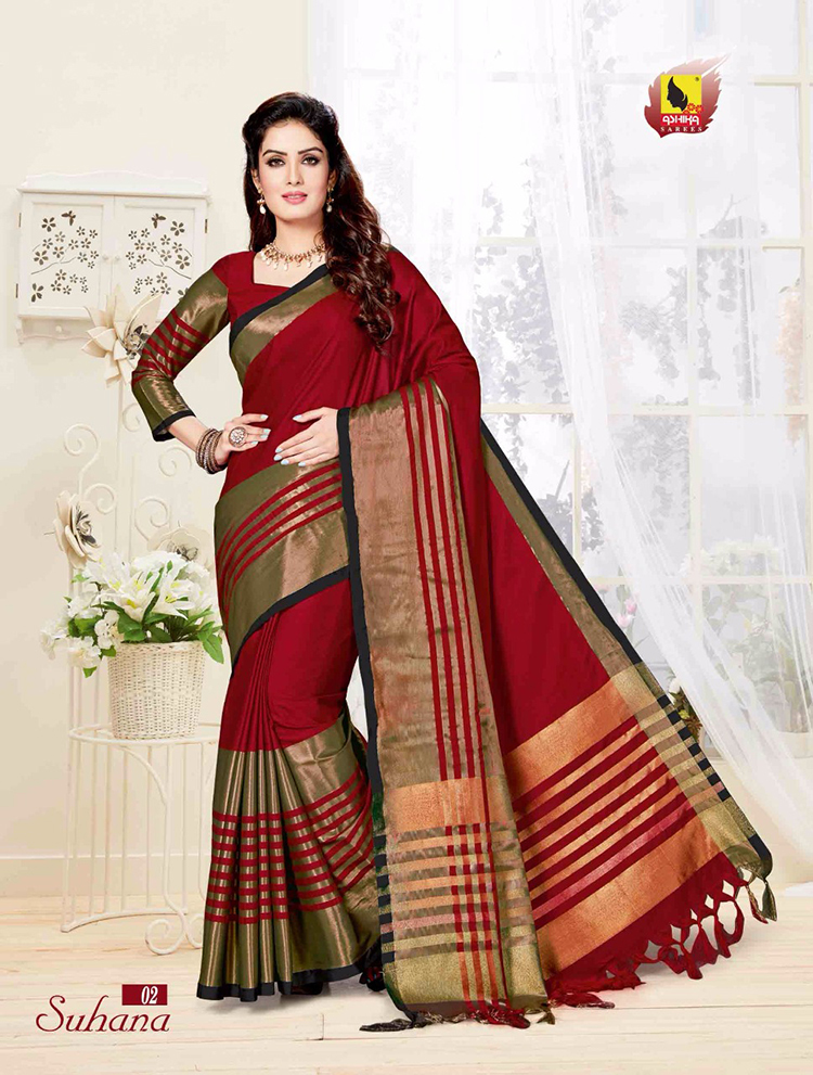 Red Ashika Suhana Saree 2