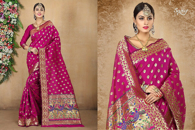 SAROJ KANJIVARAM SILK SAREE 1005