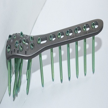 White & Black Orthopaedic Implants Proximal Diaphyseal Humeral Plate