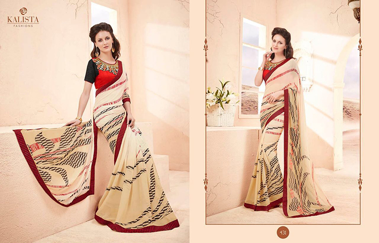 KALISTA ROSE PURE GEORGETTE SAREE