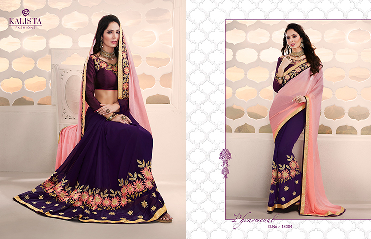 KALISTA QUEEN VOL- 2 SAREE 18004