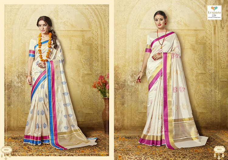 South Triveni Silk Mania Saree 3802 3803