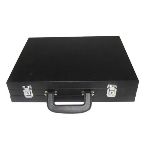 Jewellery Box - PU Leather, 12x8x4 Inches, Black | Clasp Closure, Durable Material, Elegant Look, Portable Design, Secure Storage, Carry Handle