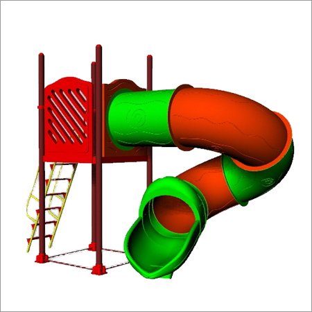 5 Ft Roto Spiral Slide - Roto Plastic Construction | Single Child Capacity, Durable Design