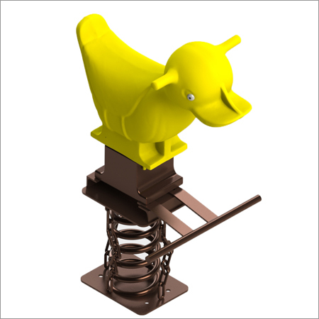 Duck Spring Rider - Durable Molded Plastic, One Child Capacity | Bouncy Movement, Easy Grip Handles, Non-Slippery Surface