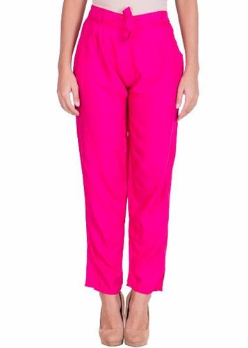 L Pink Narrow Fit Trouser